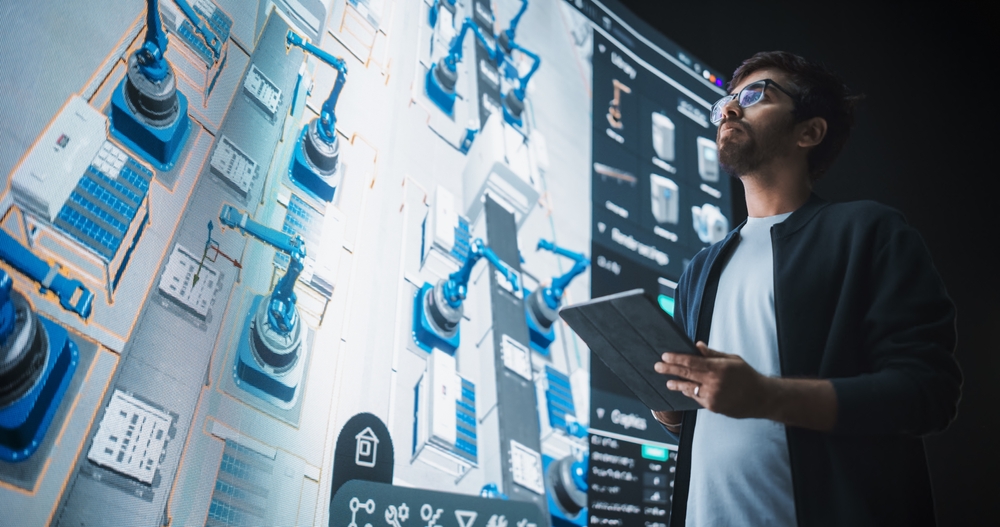 Simulation einer Großanlage mit hohem Automatisierungsgrad